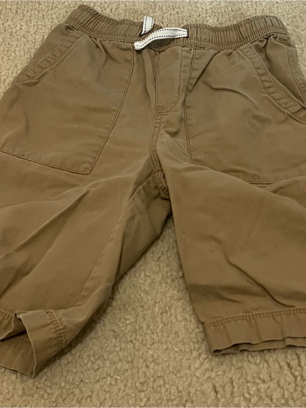 Place Elastic Waist Casual Shorts - Tan